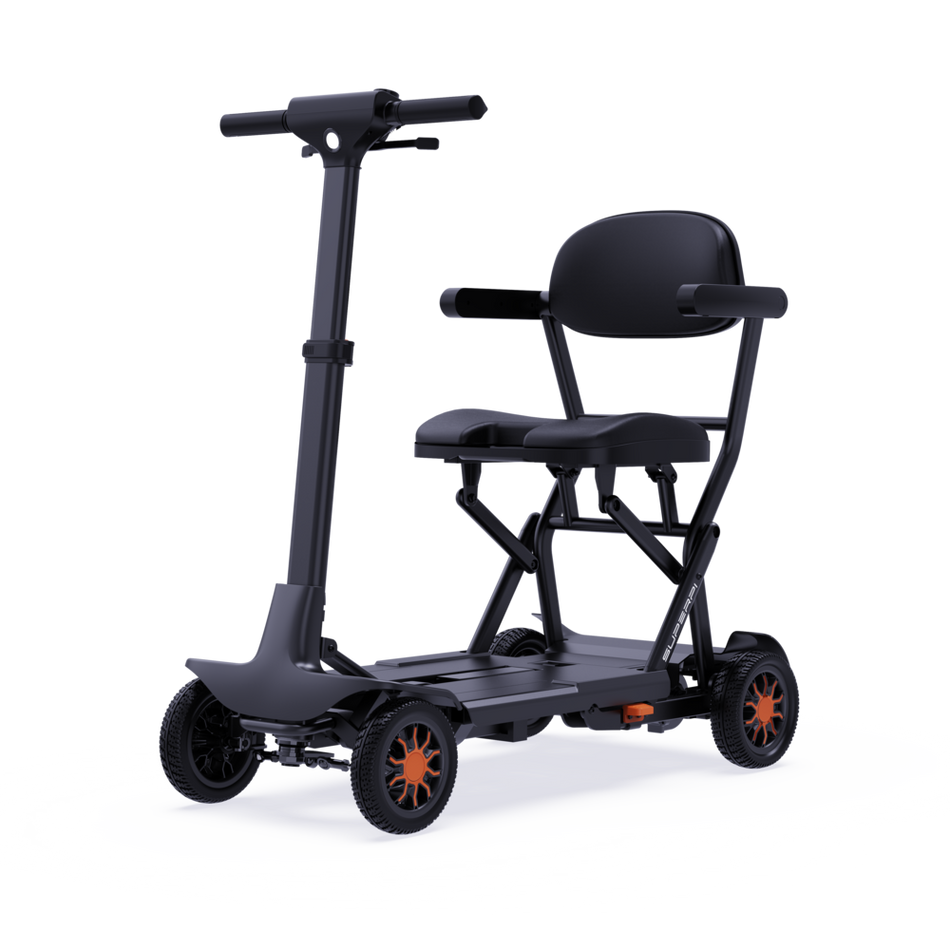Detachable battery, airplane friendly, Foldable Electric Scooter Mobility Scooter