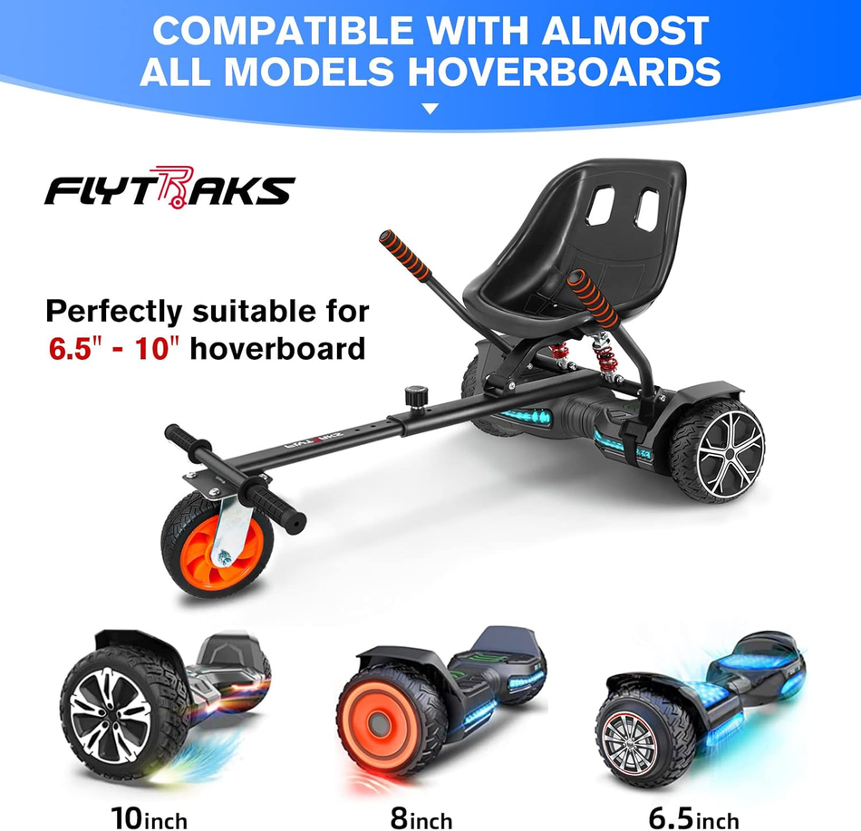 K2 Hoverkart compatible with 6.5 inch - 10.5inch hoverboard