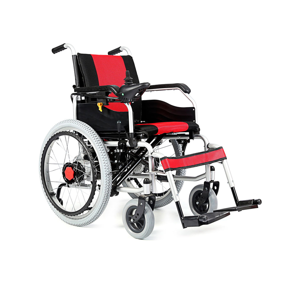 Foldable Electric Wheelchair With Joystick Control JRWD301X