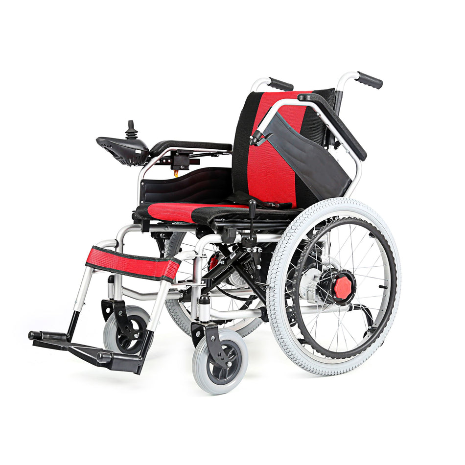 Foldable Electric Wheelchair With Joystick Control JRWD301X