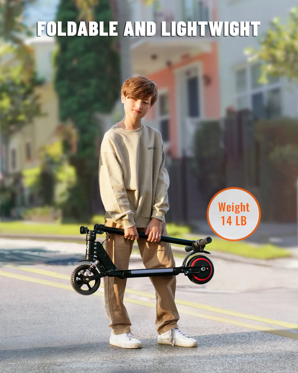 Ages 6-14 Simate S5 Kids Electric Scooter Black