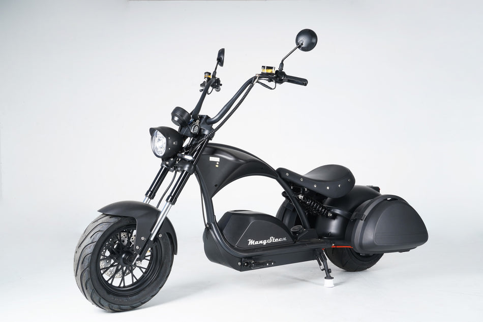 Mangosteen M1PS Fat Tyre Electric Scooter Black Warrior
