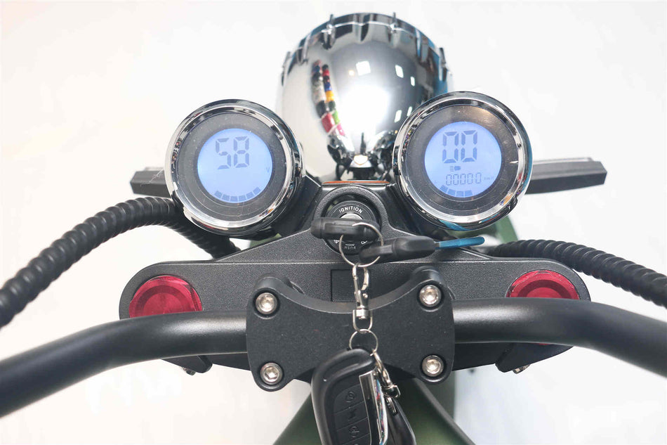 Mangosteen M1 electric motorbike Black E Scooter 60V 20Ah