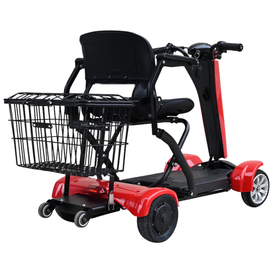 Auto Fold 4 Wheel Mobility Scooter Red