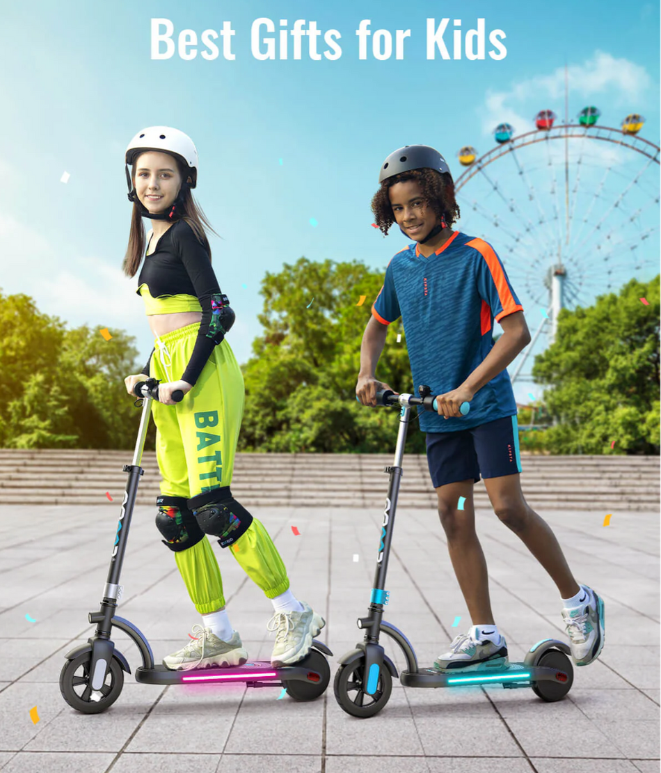 Ages 8-14 Gyroor H40 Black Kids Electric Scooter