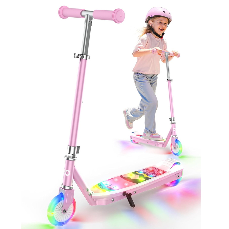 Ages 4-10 Gyroor KS2 Kids Electric Scooter Pink