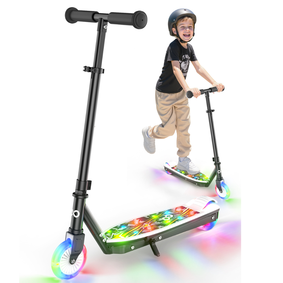 Ages 4-10 Gyroor KS2 Kids Electric Scooter Black