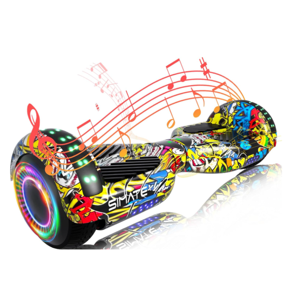 Simate P6 Hoverboard Graffiti