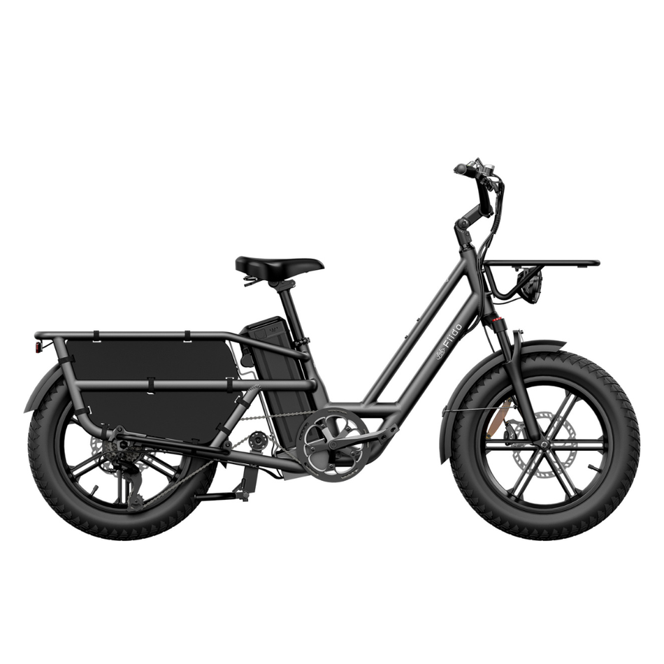 Fiido T2 Longtail Cargo E-bike Grey